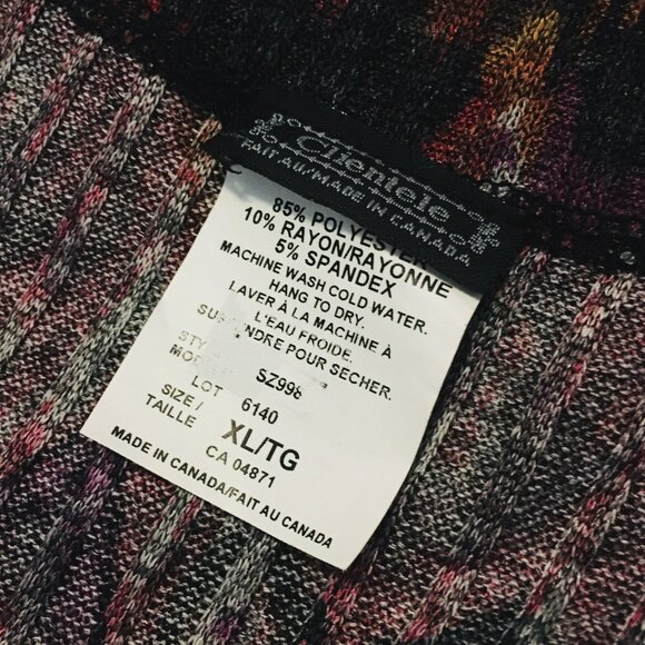 Canadian Clientele Retro Psychedelic Knit Wrap Over Top - Picture 10 of 15